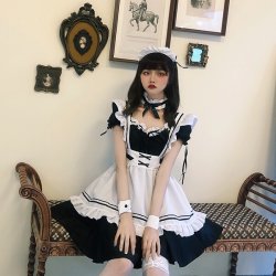 Miracle Nikki World Tour Lolita Maid Dress - Cute Anime Costume Outfit for Cosplay & Fashion