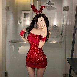 Plus Size Sexy Christmas Outfit - Bodycon Mesh Bodysuit & Skirt Set for Holiday Parties & Date Nights
