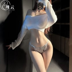 Ruiyun Sexy Lace Thong - Sheer Mesh High-Cut Low-Rise Briefs with Soluble Floral Embroidery
