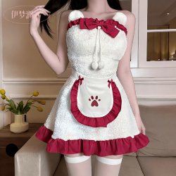 Yimenglan Sexy Christmas Party Dress - Bunny Girl Costume Set for New Year Eve & Cosplay