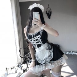 Sexy Bunny Costume Outfit - Seductive Maid Uniform Set for Role Play, Party & Cosplay