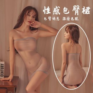 Model wearing yeqingge transparent lace bodysuit with sheer mesh, open-crotch design and high-waisted thigh-highs.