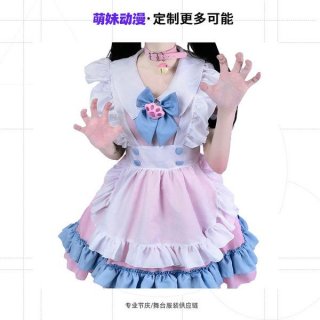 S4xl plus size maid dress - cute 4-color lolita dress with oversized bow, custom factory made