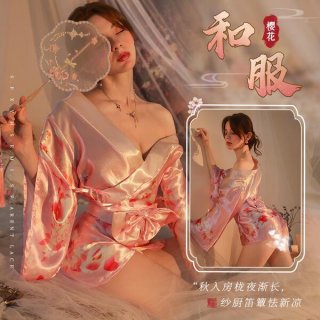 A luxurious silk robe with floral patterns, featuring a waist tie and elegant design, perfect for intimate moments.
