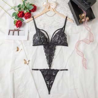 Sexy lace bodysuit with sheer design, perfect for intimate wear. features european and us style cutouts for elegance and comf...