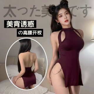 Sexy retro qipao lingerie set, seductive sleepwear for intimate moments