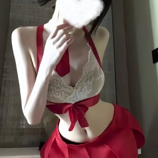 Sexy sailor uniform lingerie set featuring lace top with red ribbon tie and matching skirt, perfect for cosplay or evening we...
