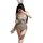 Butterfly bunny costume set - sweet sexy lingerie bodysuit for small bust, cute temptation outfit featuring bunny ears, fluff...