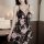 Floral design, lace trim cami with matching shorts, perfect summer sleepwear set for sensual elegance.