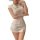 White nurse-themed lingerie set with red cross detail, featuring a short dress and playful design for women.