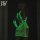 Glow-in-the-dark mesh two-piece dress set with uv-reactive lingerie design, featuring a no-remove style for swimwear or night...