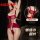 Plus size red lace bodysuit with embroidered detailing, push-up cups, and open-crotch design for women.