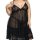 Sexy lace sleep dress for plus size women, elegant and stylish nightgown featuring intricate lace details and sheer fabric, p...