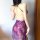 Woman wearing purple lace bodysuit with sheer mesh, cut-out back, and adjustable ties—sexy sleepwear for busty figures up to ...