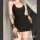 Sexy lace bodysuit dress with deep v-neck, perfect for women seeking elegant sleepwear.