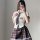 Sexy jk uniform set for plus size 200 lbs, featuring a white blouse, plaid skirt, and tie, perfect for seductive schoolgirl r...