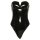 Sexy black pu bodysuit with plunging neckline, perfect for trendy european-american style fall winter outfits.