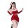 Sexy christmas-themed costume skirt with santa hat, perfect for halloween cosplay, party wear, and stage performances.