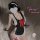 Sexy maid costume for women featuring a black and white outfit with lace details and a red bow, perfect for seductive sleepwe...