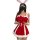 Guiyun 2025 christmas snow bunny party lingerie set – elegant princess-themed costume outfit featuring a red dress with white...
