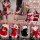 Sexy christmas red lingerie set for women, perfect holiday outfit with sexy design