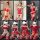 Sexy red velvet deer-themed lingerie set featuring mesh bodysuit, plush antlers, and festive stockings for holiday allure.
