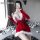 Sexy red furry nightdress with white fur trim and bow detail, perfect for festive occasions. ideal for women seeking stylish ...