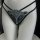 2026 fox embroidery lace mesh bikini panties featuring intricate fox design, sheer cutouts, and crisscross back detail.