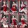 Sexy christmas bunny costume set for women, featuring festive red outfits with white fur accents and playful poses, perfect f...