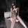 Seductive sheer lingerie set featuring open-crotch design, perfect for intimate moments. ideal for those seeking pure allure ...