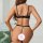 Back view of woman wearing french-style ultra-thin lace push-up bra and matching briefs from seductive no-pad lingerie collec...