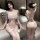 Ailenni lace lingerie set: seductive white bra and panty with matching robe, perfect for a romantic night.