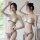 Suoqing pearl bikini set: sexy lace butterfly bra and matching panty, passionate lingerie outfit for women.