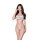 Woman wearing qqny pure allure sleepwear set – elegant white lingerie with “yes, daddy?” text, subtle seduction design.