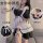Meishilan maid costume dress - japanese cosplay schoolgirl lolita servant outfit, anime-themed dress featuring cute maid unif...
