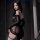 Woman wearing meiyoujia sensual couple lingerie set - playful no-remove bedroom sleepwear, showcasing luxury intimate wear wi...
