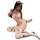 Sexy cowgirl costume featuring a cow print bikini set with matching stockings and headband, perfect for cosplay and role play...