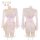 Feimu japanese-style seductive side-open thong lingerie set - rear-revealing 3-piece no-remove erotic underwear 6604, featuri...