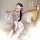 Japanese-style sexy lace kimono robe set – sheer chiffon 3-piece erotic lingerie outfit for women, featuring delicate floral ...