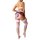 Sexy lace plaid matching set featuring elegant european style design, no socks included, perfect for womens lingerie.