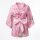 Pink floral kimono robe with bunny print and satin bow - nightsiyese cute kawaii japanese-inspired lingerie set.