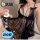 Sheer black plus size lingerie set with pearls, featuring a 3-piece bridal nightwear ensemble for alluring wedding nights.