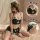 Sexy maid lingerie set - seductive 3-piece sleepwear for women, featuring lace details and playful design, perfect for intima...