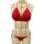 Sexy lace bra set with padded cups, european style bikini, womens three-piece lingerie and swimwear, model size 34b.
