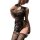 Seductive qipao-style sleep dress with intricate floral pattern, offering naughty yet elegant design for womens costume.