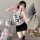 Vintage chinese-style sheer womens cheongsam dress with halter neck and bodycon fit, featuring floral patterns and elegant de...