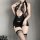 Retro lace corset set featuring vintage design, perfect for role play and boudoir photography.