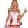 Sexy nurse costume with red accents, perfect for role play outfits or seductive sleepwear. ideal for couples looking for naug...