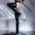 Sexy laser shine patent leather thigh high stockings for women, vibrant holographic design, bold and stylish look.