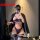 Woman modeling purple cross-border sexy lingerie set with underwire bra, bondage straps & thigh rings – 4-piece style outfi...